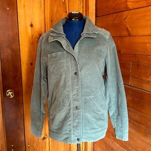Eddie Bauer Green Corduroy Jacket Size XXL